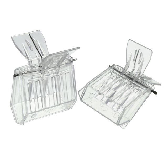 Unique Bargains Beekeeping Queen Bee Cage Catcher Clips Plastic Beekeeper Catching Tool 2Pcs