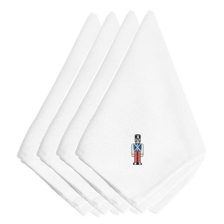 

Carolines Treasures EMBT2076NPKE Christmas Toy Soldier Embroidered Napkins Set of 4 20 x 20 multicolor