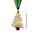 thumbnail image 6 of dianhelloya Christmas Tree Ornament Sturdy Long Lifespan Lovely Delicate Design Sea Glass Handmade Ocean Decoration for Xmas Green & White, 6 of 8