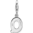 thumbnail image 3 of Sterling Silver Amore La Vita Rhodium-Plated Cz Letter Q Initial Charm (11 X 8) Made In China qcc105q, 3 of 5