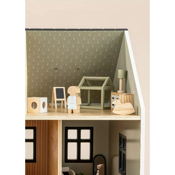 Coco Village Wooden Doll House Kids Room Furniture Toys (7PCS - Main Image