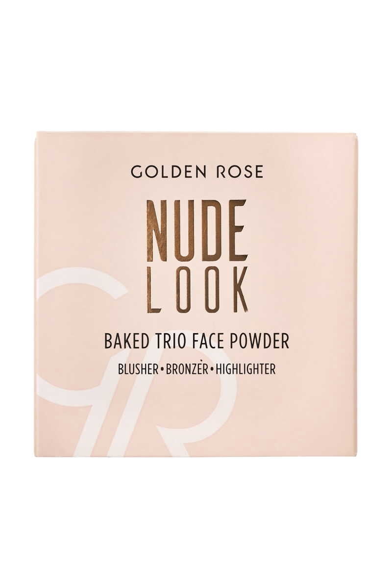 Golden Rose Nude Look Baked Trio Face Powder 60g