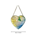 thumbnail image 6 of Two Dimensional Sea Glass Heart Friendship Keepsake, Translucent Light Catching Ornament, Thoughtful Gift For Loved Ones, Desk Shelf Or Table Display, Durable Coastal Style Home Decor Accent Piece, 6 of 7