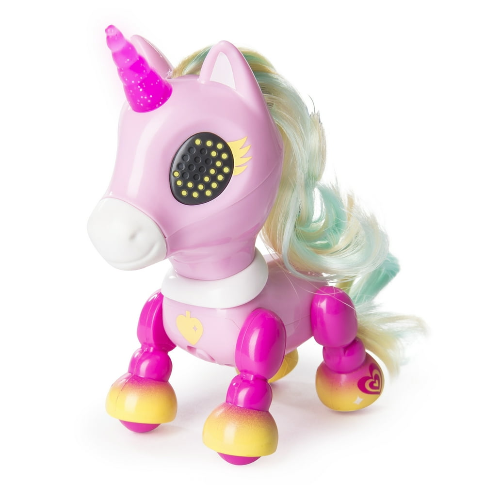 Zoomer Zupps Tiny Unicorns, Charm, Interactive Unicorn with Lightup