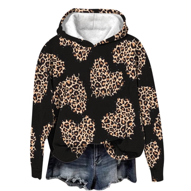Birdeem Sweat à Capuche pour Femmes, Chaud pour l'Hiver, Saint-Valentin, Poche Solide, Manches Longues