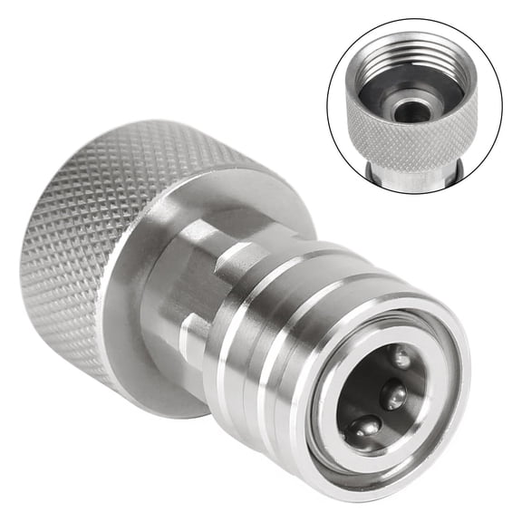 COOLHOOD 3/4inch to 1/4inch Garden Hose to Pressure Washer Adapter Quick Connector Water Hose Nozzle Converter Stainless Steel