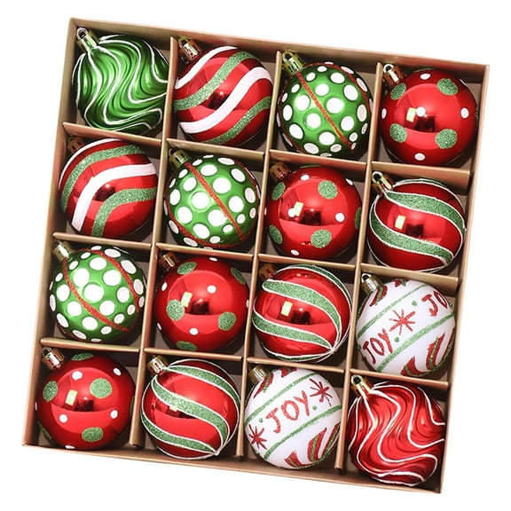 FVDPWYE Christmas Ball Ornaments Set Elegant Sturdy 2.36'' for Xmas Tree Party Decor