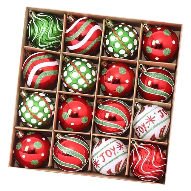 Juego de adornos navideños de bolas, 2,36'', resistentes e irrompibles, para colgar en de , para fiestas, festivales y