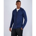 thumbnail image 2 of Real Essentials 3 Pack: Mens Dry-Fit Long Sleeve Full Zip Hoodie & Jacket- Athletic Running Jacket (Available in Big & Tall), 2 of 6