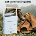 thumbnail image 4 of Tereitr Portable Tankless Water Heater for Outdoor Use, 6L LPG Gas Water Heater with Digital Display, Instant Hot Water for Camping, RV, Boat, Cabin & Pet Washing, 4 of 10
