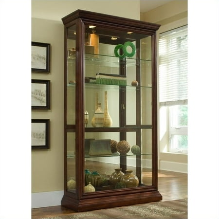 Cherry Carved Curio Cabinet - Pulaski Eden House Curio Cabinet