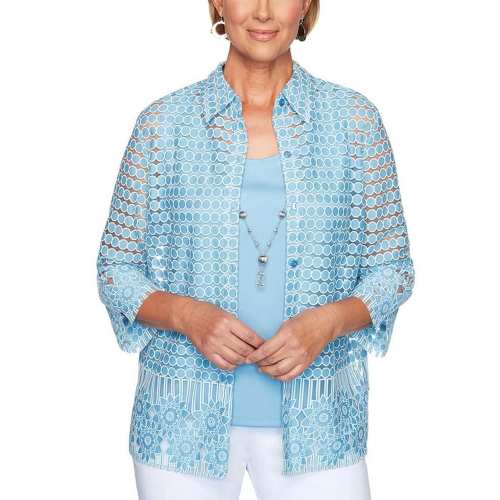 Alfred Dunner Alfred Dunner Women's Classics Burnout Border Floral