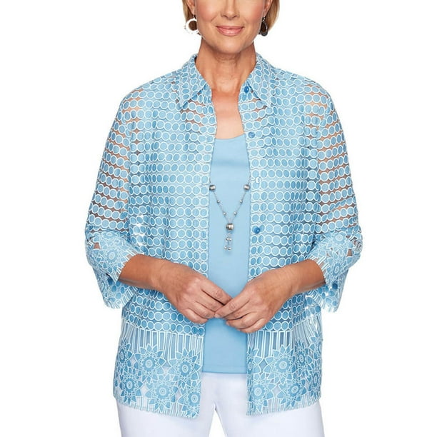 Alfred Dunner Alfred Dunner Women's Classics Burnout Border Floral