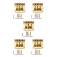 thumbnail image 2 of Eigraketly 4-string Electric Guitar Bridge Durable Waterproof Hardtail Replacement Fixed Cigarbox Parts Saddle Tailpiece Metal Bridge Bass Type2, 2 of 6