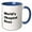 Blue/White, variant on 3drose, Image of Worlds Okayest Boss Quote, 11oz Two-tone Red Mug
