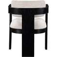 thumbnail image 2 of Pemberly Row Beige Linen Textured Fabric Dining Chair (Set of 2), 2 of 11