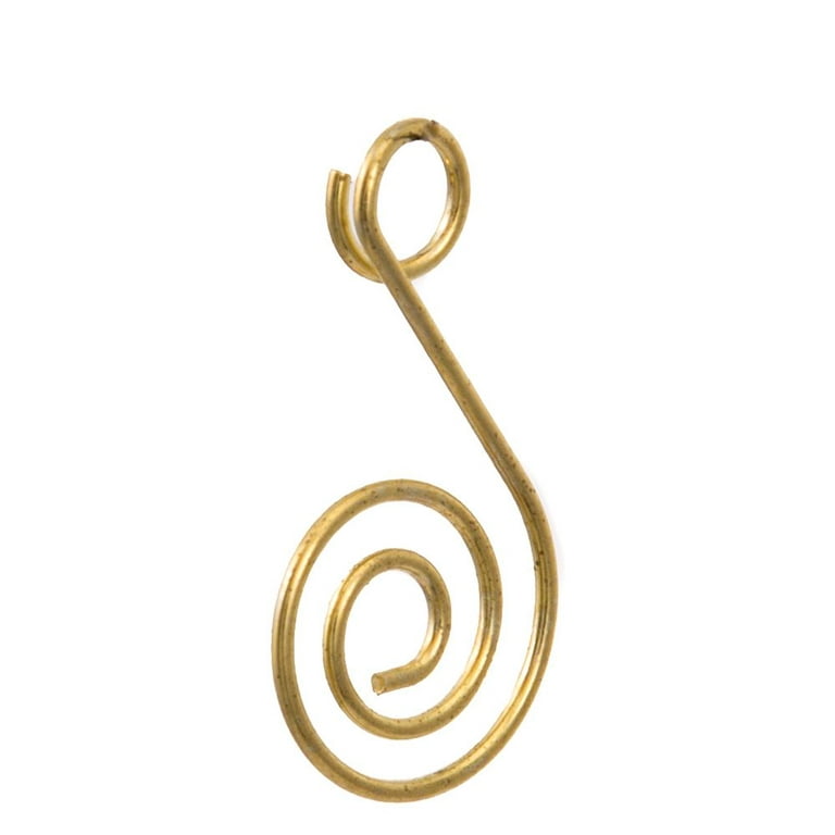Elegant Gold Ornament Hooks - Set of 50