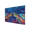 thumbnail image 2 of 8x12 inch Bathroom Wall Decor Sea Turtle Couple Canvas Painting Poster,Rustic Yard,Bedroom Home Wall Decoration Art Prints,Modern Style Sea Turtle Couple Decoration Paintings,Bathroom Decor, 2 of 6