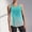 Mint Green, variant on Women's Workout Tank Tops for Fitness Enthusiasts Breathable Sleeveless Shirt with Stretchy Comfort and Everyday Versatility across Seasons Black L