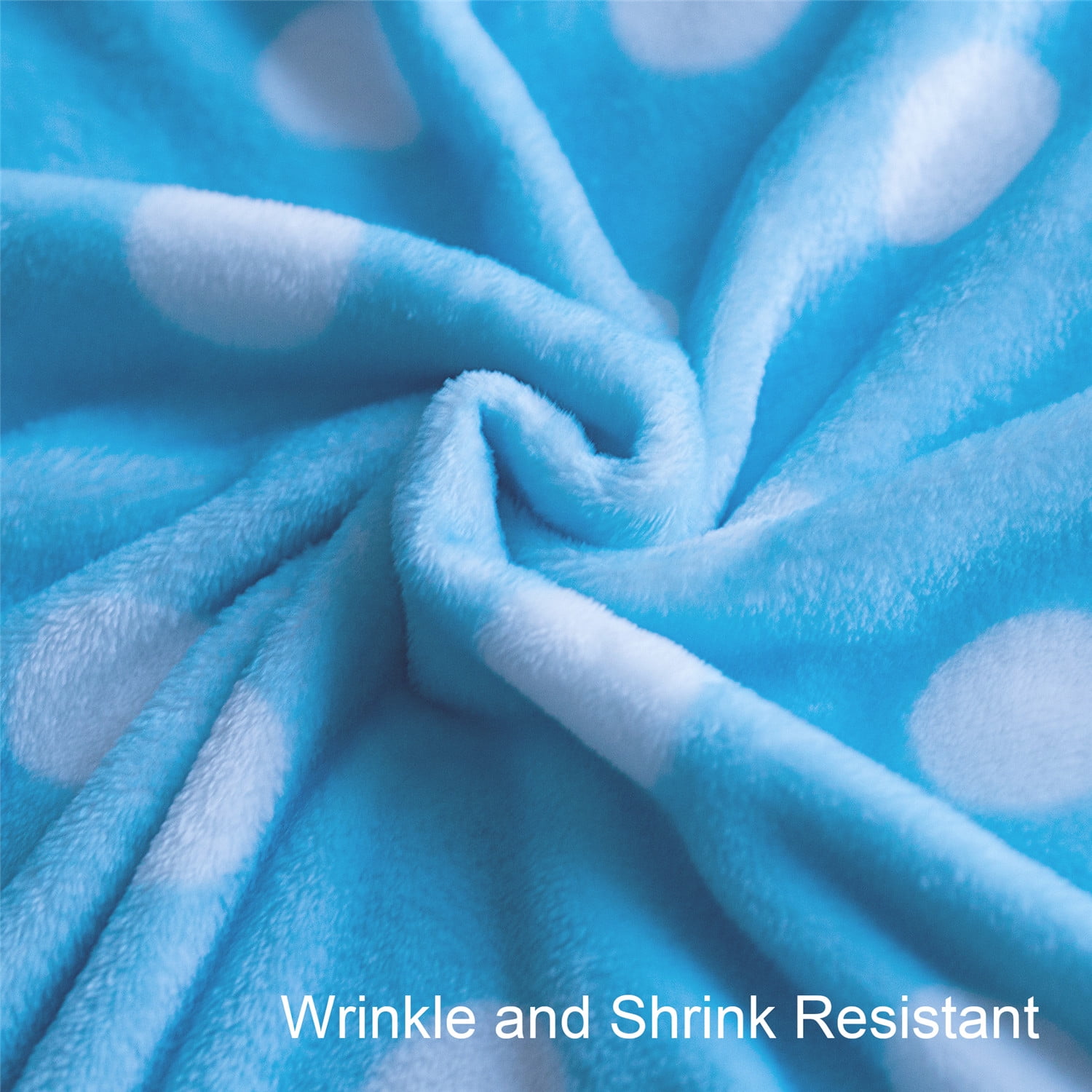 JML Fleece Throw Blanket Soft Cozy Plush Nap Blanket,50"x60", 2 Pack, Blue & Grey