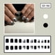 thumbnail image 5 of Set de uñas postizas KSTBJN cortas cuadradas negras para Navidad, 5 of 7