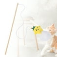 thumbnail image 4 of SPRING PARK Cartoon Fruit Animal Doll Teaser and Exerciser for Cat and Kitten - Cat Toy Interactive Cat Wand with Bell, 4 of 7
