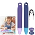 thumbnail image 4 of Silicone Capacitive Stylus Pen for Kids, Anti-Rolling Tablet & Phone Touchscreen Pen, Child-Friendly Learning Device Accessory, Blue Purple, 4 of 8
