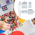 thumbnail image 4 of segolike 5 Pieces Fuse Bead Picking Tray Kit Align Tray for Artwork Crafting Projects white, 4 of 6