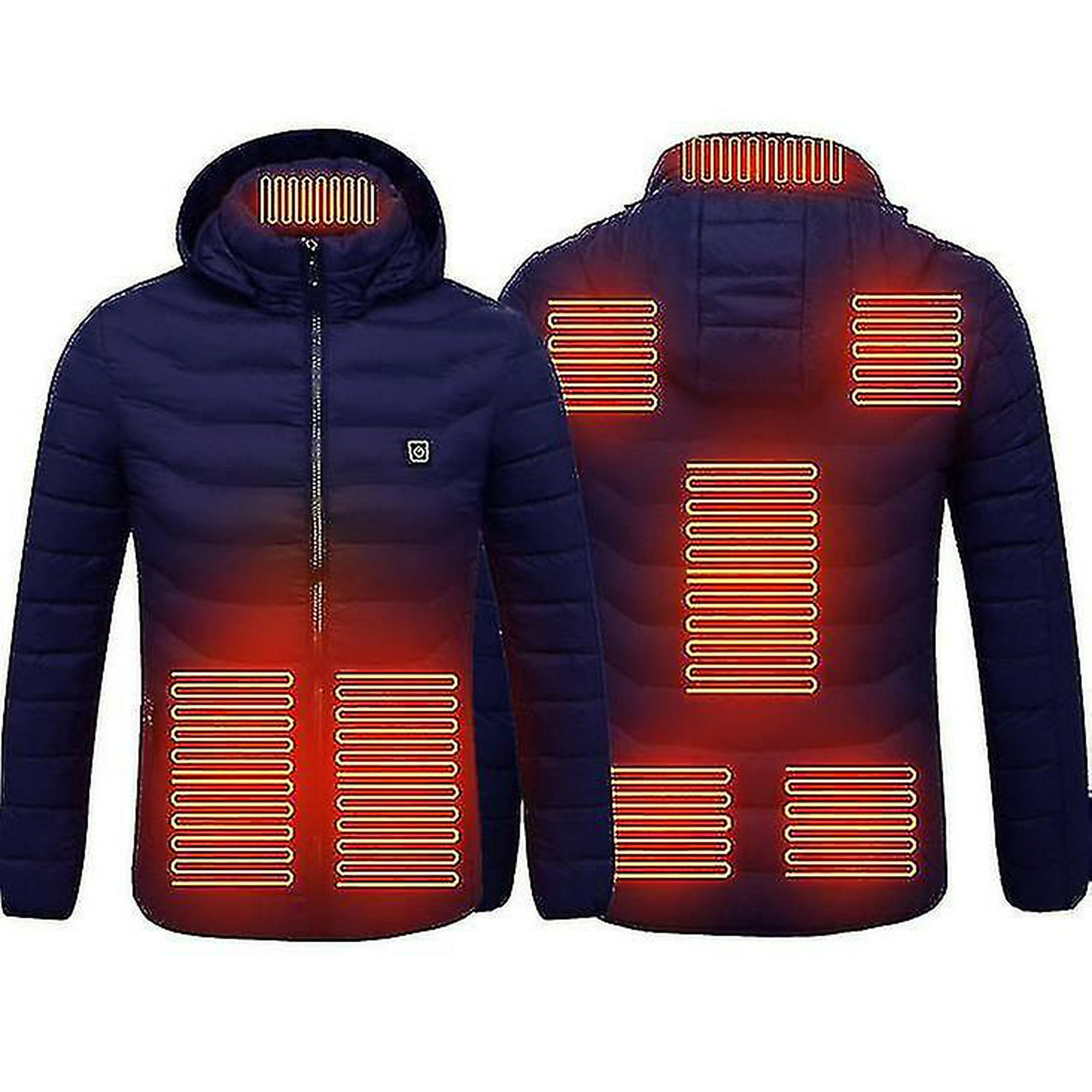 Heated Jacket Winter Outdoor Warm Electric Heating Coat 8 Heating Zones Walmart
