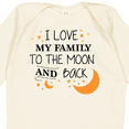thumbnail image 4 of Inktastic I Love My Family to the Moon and Back Boys or Girls Long Sleeve Baby Bodysuit, 4 of 5