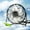 6"-Black, variant on Metal Desktop Fan Mini Quiet Personal Cooling Fan Retro Design Electric Portable Air Circulator Computer Laptop PC Connector Charger Mini Fan