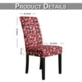 thumbnail image 5 of DYstyle 1-8 Pcs Christmas Santa Elk Stretch Banquet Chair Cover Party Decor Dining Room Seat Cover Chair Slipcover, 5 of 5