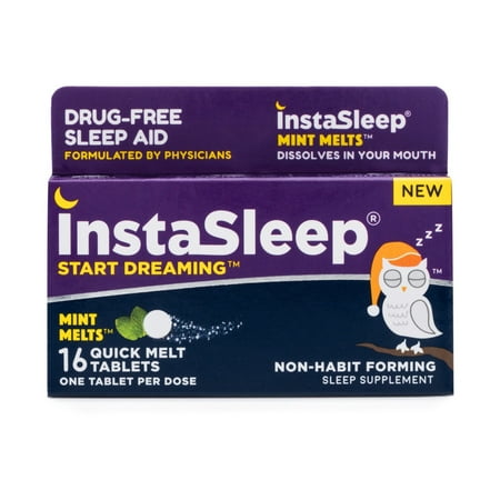 instasleep Start Dreaming Sleep Aid Drug Quick Melt Melatonin Dissolving Tablets, 16 (Best Over The Counter Drugs)