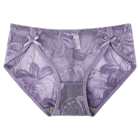 

Zuwimk Womens Panties Women s Micro Thong String Breakaway Adjustable Very Low Rise Purple One Size