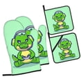 thumbnail image 1 of ZICANCN Oven Mitts and Pot Holders Sets, Cartoon Animal Game Mascot Baking Sets Kitchen Heat Resistant 4 Pieces, 1 of 8