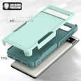 thumbnail image 4 of YEYKX Defender Case for Google Pixel 6A 6.1'' Heavy Duty 1 in 1 Design Rugged Full Body Dustproof Shockproof Bumper Non-Slip Protective Cover,Light Green,For Google Pixel 6A, 4 of 5