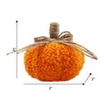 thumbnail image 2 of Way To Celebrate Sherpa Pumpkin Decoration, Diameter 3 inch, Orange colour, 2 of 4