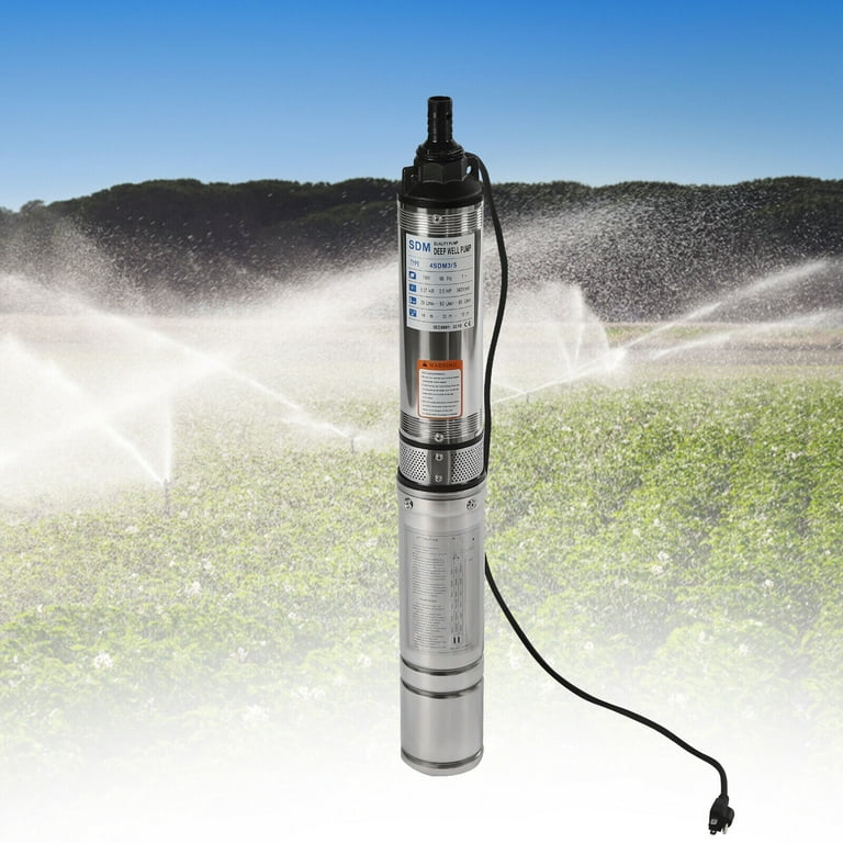 370W Deep Well Submersible Pump Ranch Irrigation Submersible Bore Hole Deep Well