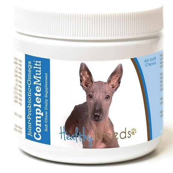 Healthy Breeds 192959009330 Xoloitzcuintli all in one Multivitamin Soft Chew - 60 Count