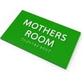 thumbnail image 2 of 6" X4" Mothers Room Sign - Tactile Graphics Grade 2 Braille Text Lactation room| Nursing Room ADA Compliant Wall Mount Plastic Signs For Hospital, Offices, Clinics & Apartments, 2 of 7