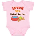 thumbnail image 3 of Inktastic Pitbull Terrier Loved by a (Dog Breed) Boys or Girls Baby Bodysuit, 3 of 5