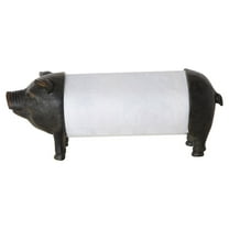3R Studios Antiqued Bronze Pig Paper Towel Holder