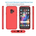 thumbnail image 4 of Cell Phone Cases For 5.8" Galaxy S9, Njjex Liquid Silicone Gel Rubber Shockproof Case Ultra Thin Fit Galaxy S9 Case Slim Matte Surface Cover For Samsung Galaxy S9 2018 -Red, 4 of 8