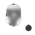 thumbnail image 3 of Reflector de luz ovalado portátil de 60x90cm con Estuche de transporte para estudio de fotografía Reflector de iluminación de cámara multiusos Plata y, 3 of 8