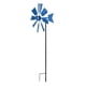 thumbnail image 2 of Escultura de viento de metal, molino de viento decorativo con estaca de metal para jardín, césped Azul, 2 of 9