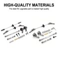 thumbnail image 3 of maskred RCGOFOLLOW 1/16 Steel CNC Machined Front Rear Portal Axle DIY Kit Rc Front Rear Portal Axle DIY Kit For WPL C14 C24 B14 B24 B16 Titanium, 3 of 6