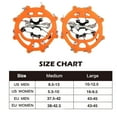 thumbnail image 3 of Ice Snow Shoes Grips Traction Cleats Grippers Crampons for Outdoor Walking Hiking Camping Mountaineering Climbing Hunting (Shoes not included), 3 of 7