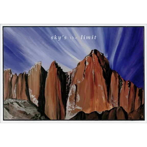 Pictura Skys The Limit Rock Formations Graduation Congratulations Card