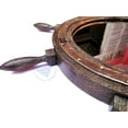thumbnail image 4 of Black Iron Strip Ship Wheel Mirror Fitted - (60 Inches), 4 of 6