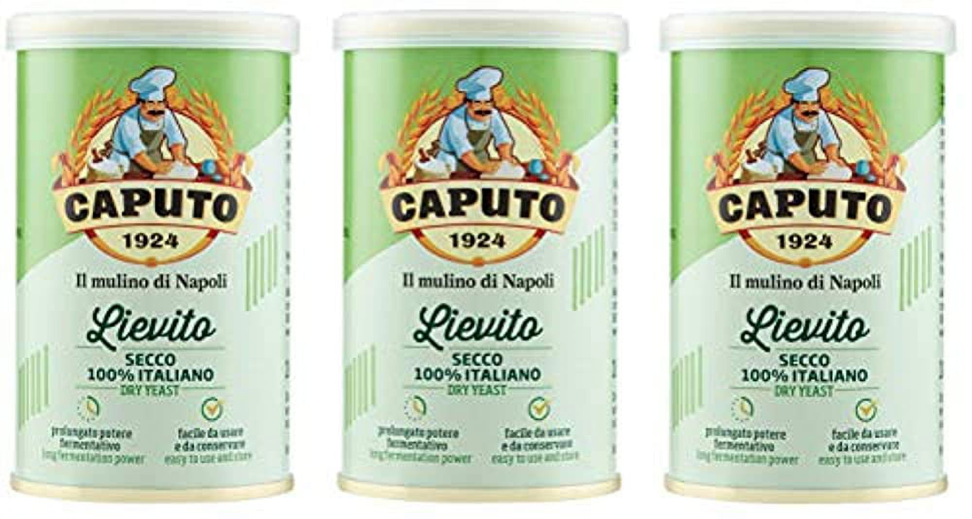 Antimo Caputo Lievito Active Dry Yeast 3.5 Ounce Can. Pack of 3 